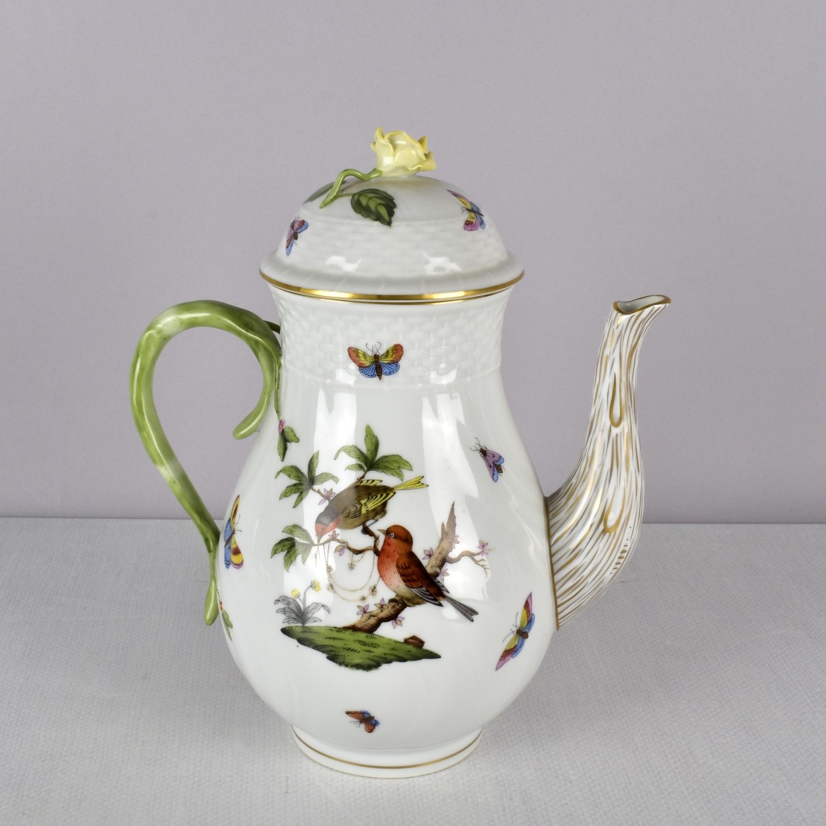 Herend "Rothschild Bird " Coffee Pot