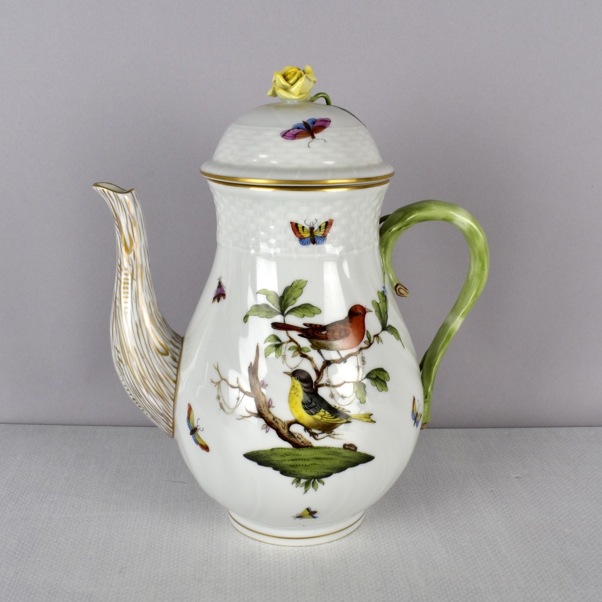 Herend "Rothschild Bird " Coffee Pot