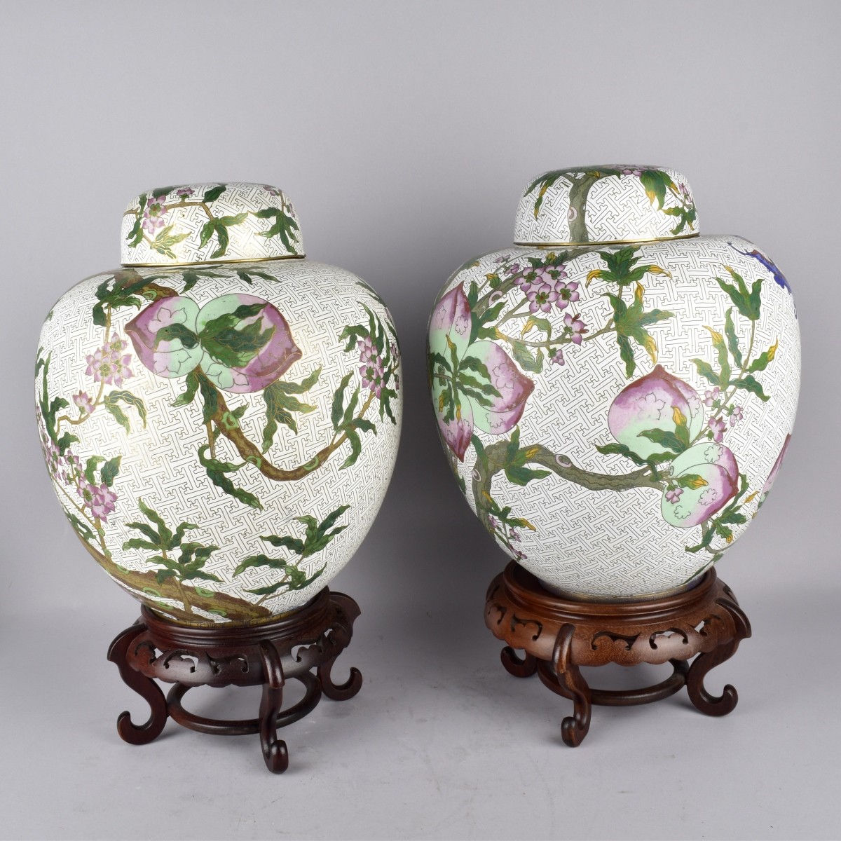 Chinese Cloisonne Ginger Jars