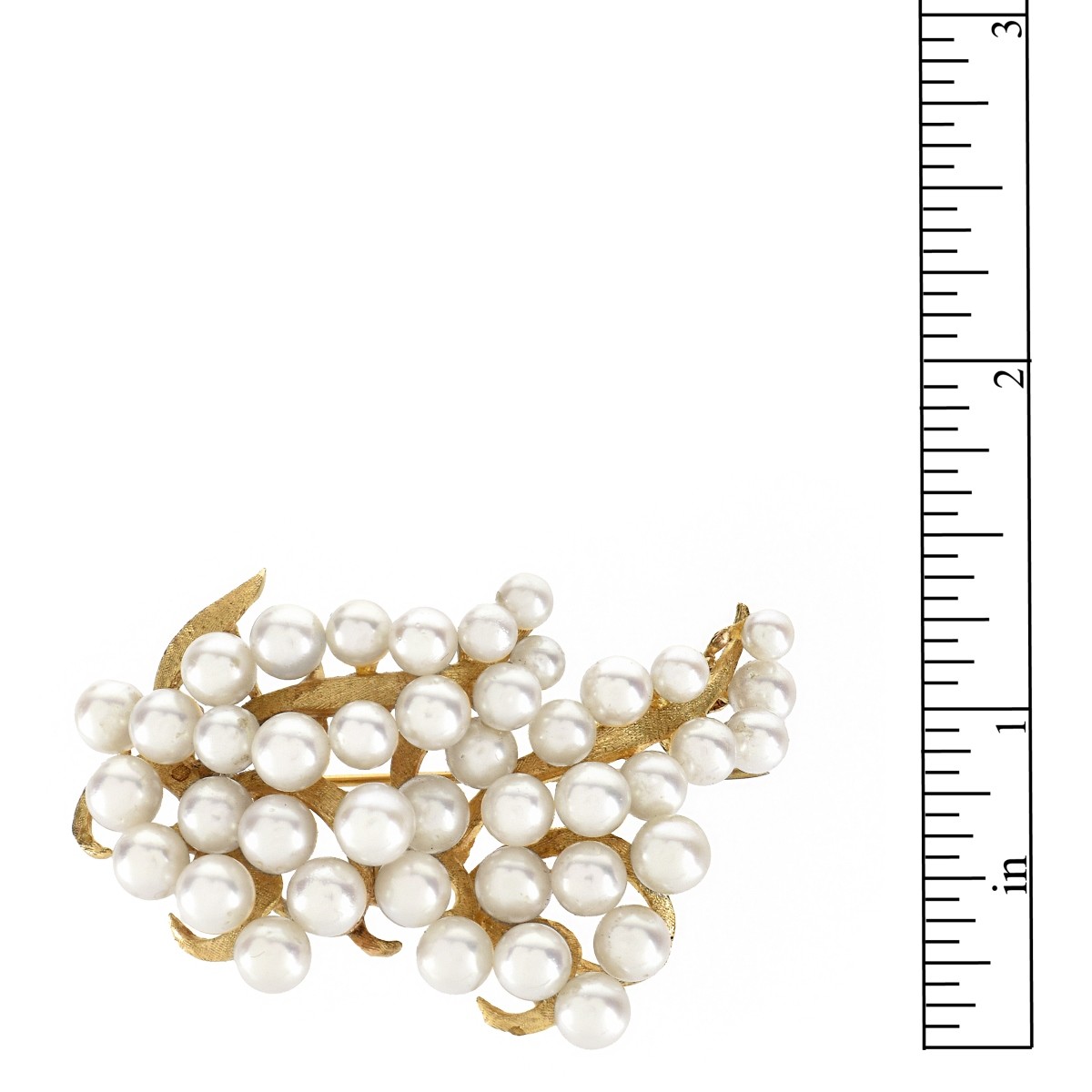 Pearl and 14K Brooch