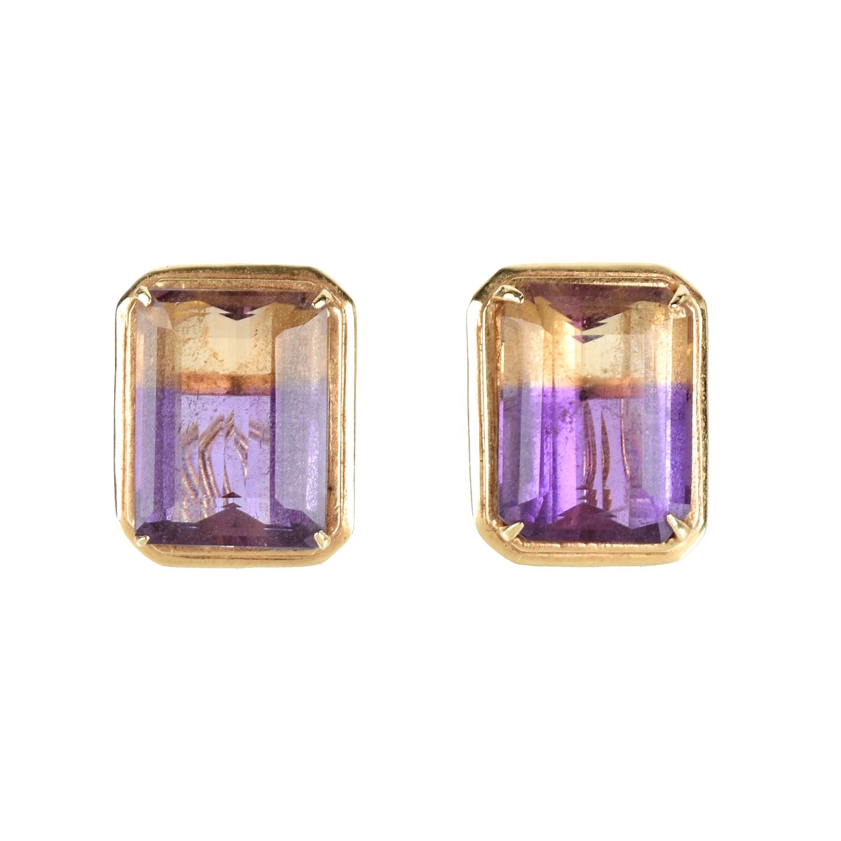 Ametrine and 14K Earrings