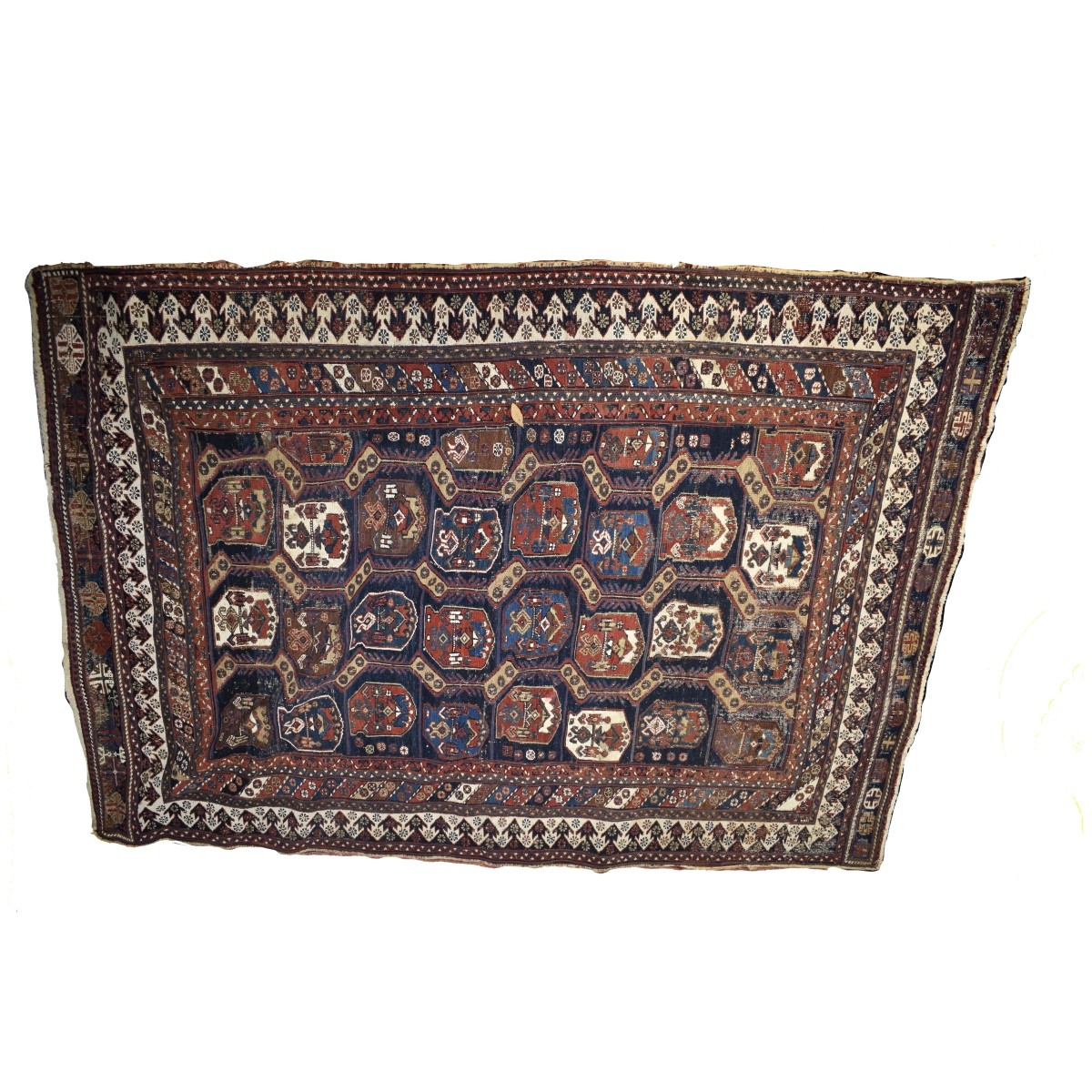 Semi-Antique Persian Shiraz Wool Rug