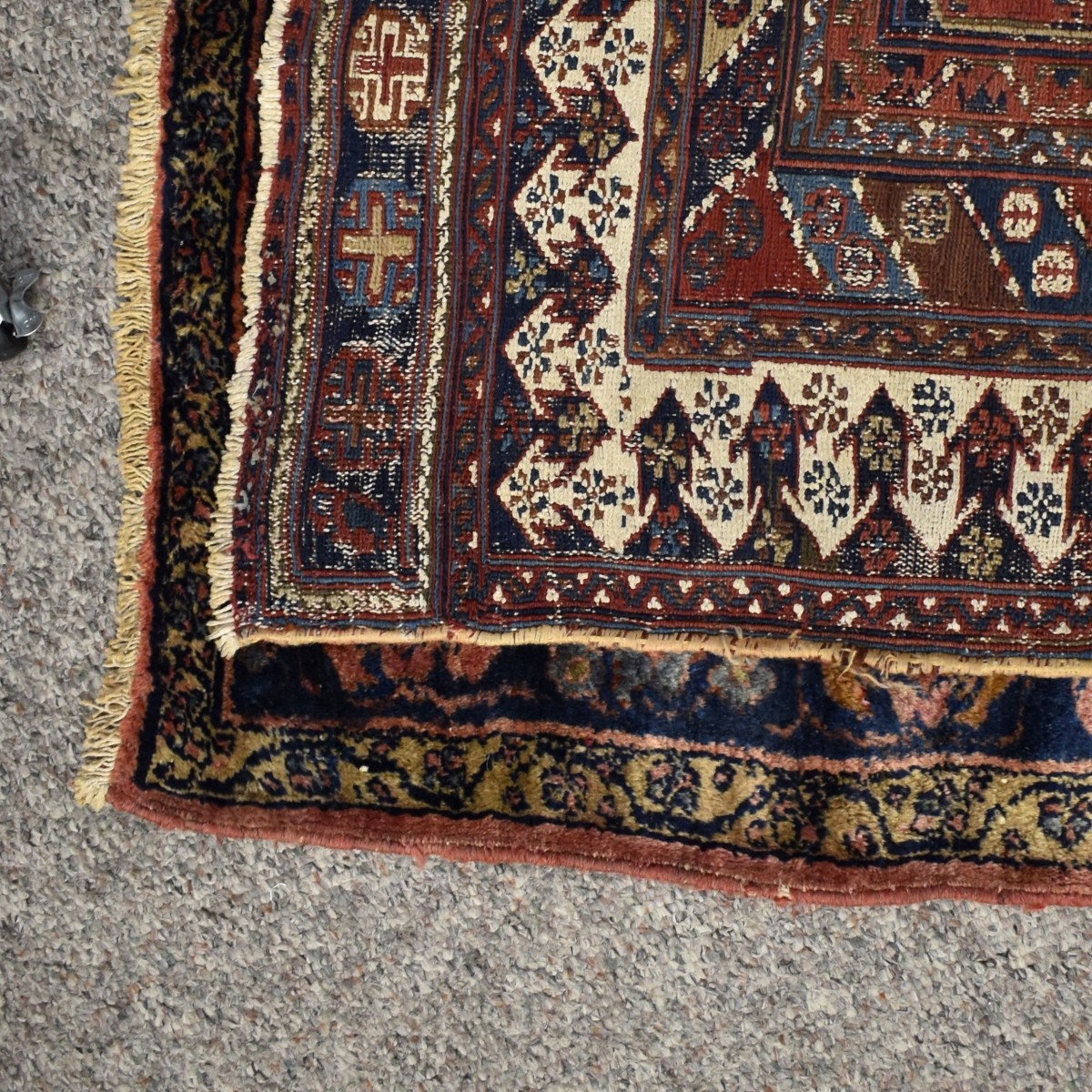 Semi-Antique Persian Shiraz Wool Rug