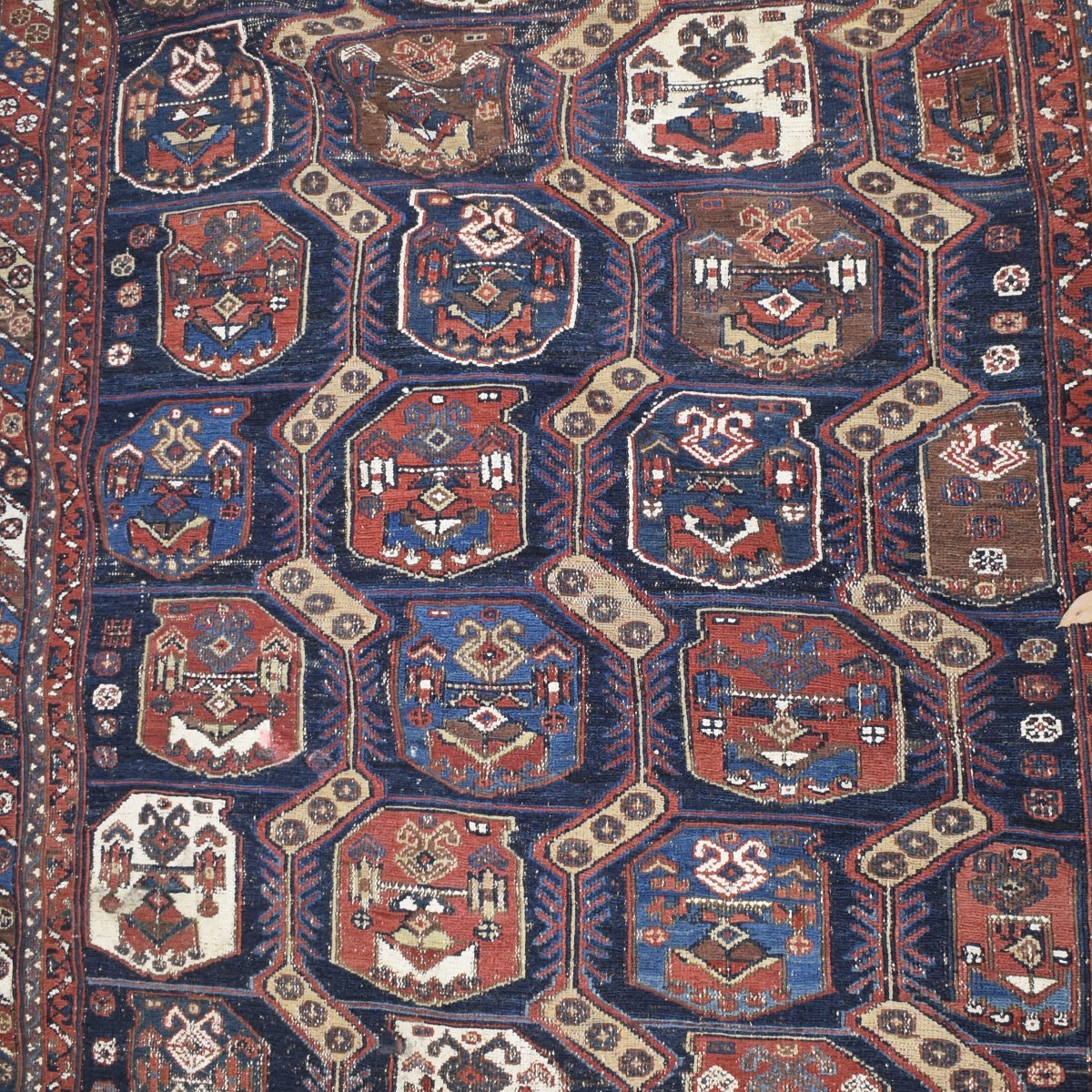 Semi-Antique Persian Shiraz Wool Rug