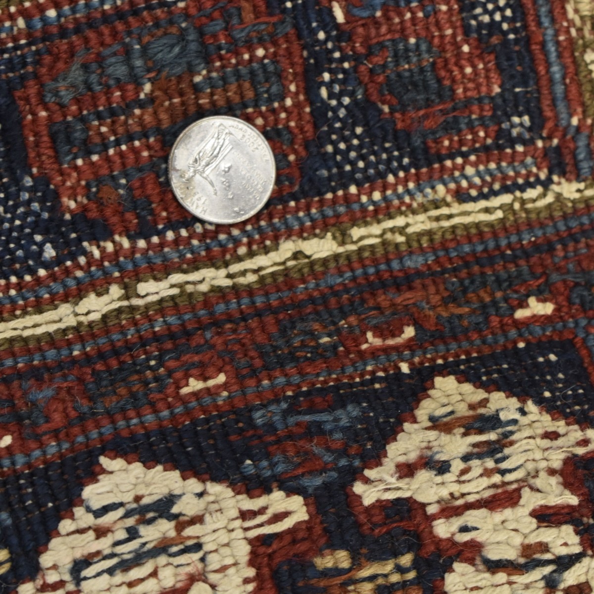 Semi-Antique Persian Shiraz Wool Rug