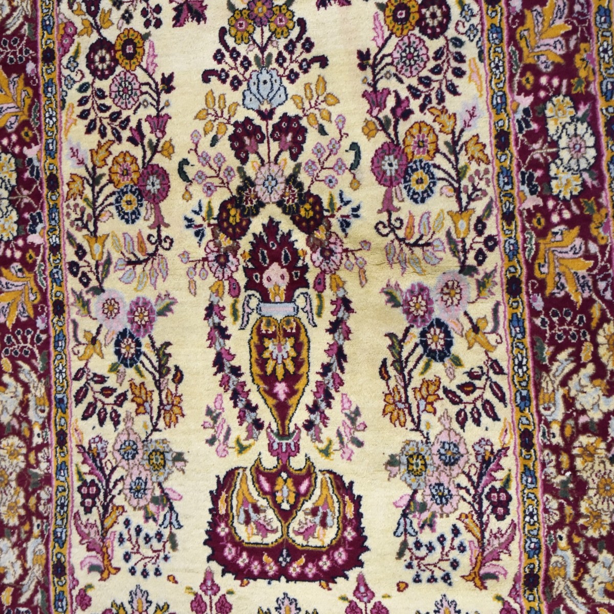 Semi-Antique Kashmir Wool Runner