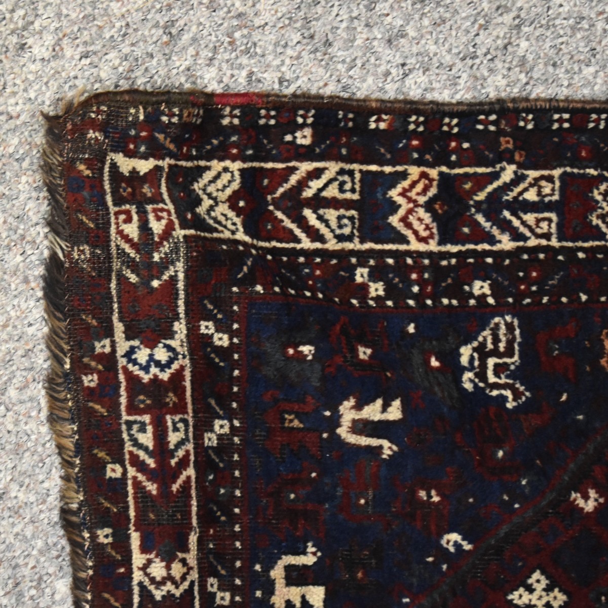 Semi-Antique Persian Shiraz Wool Rug