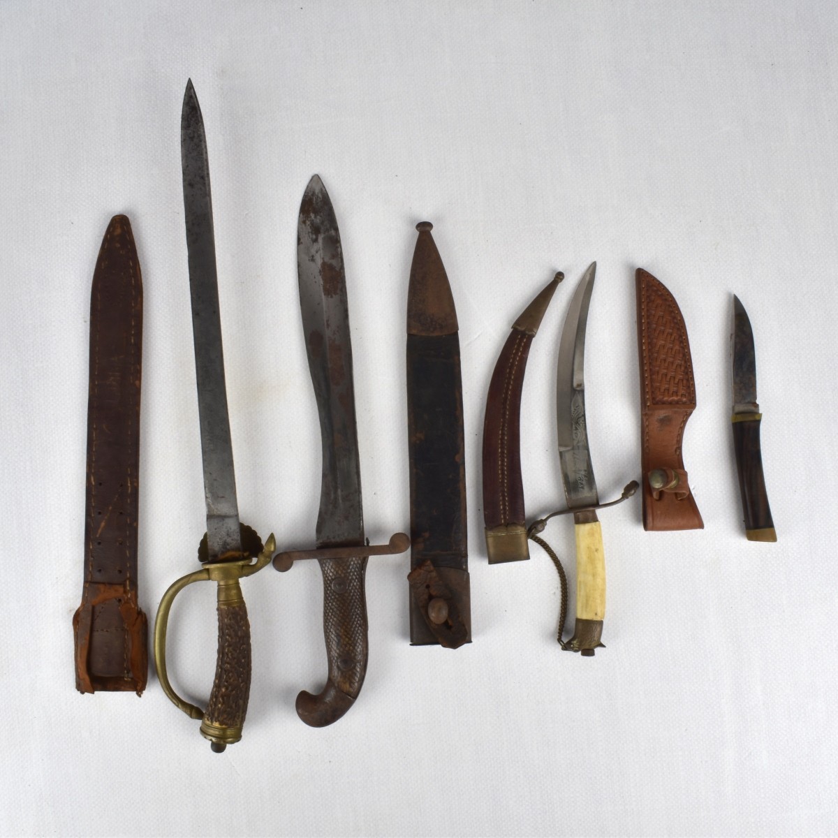 Vintage Knives and Scabbard Sheaths