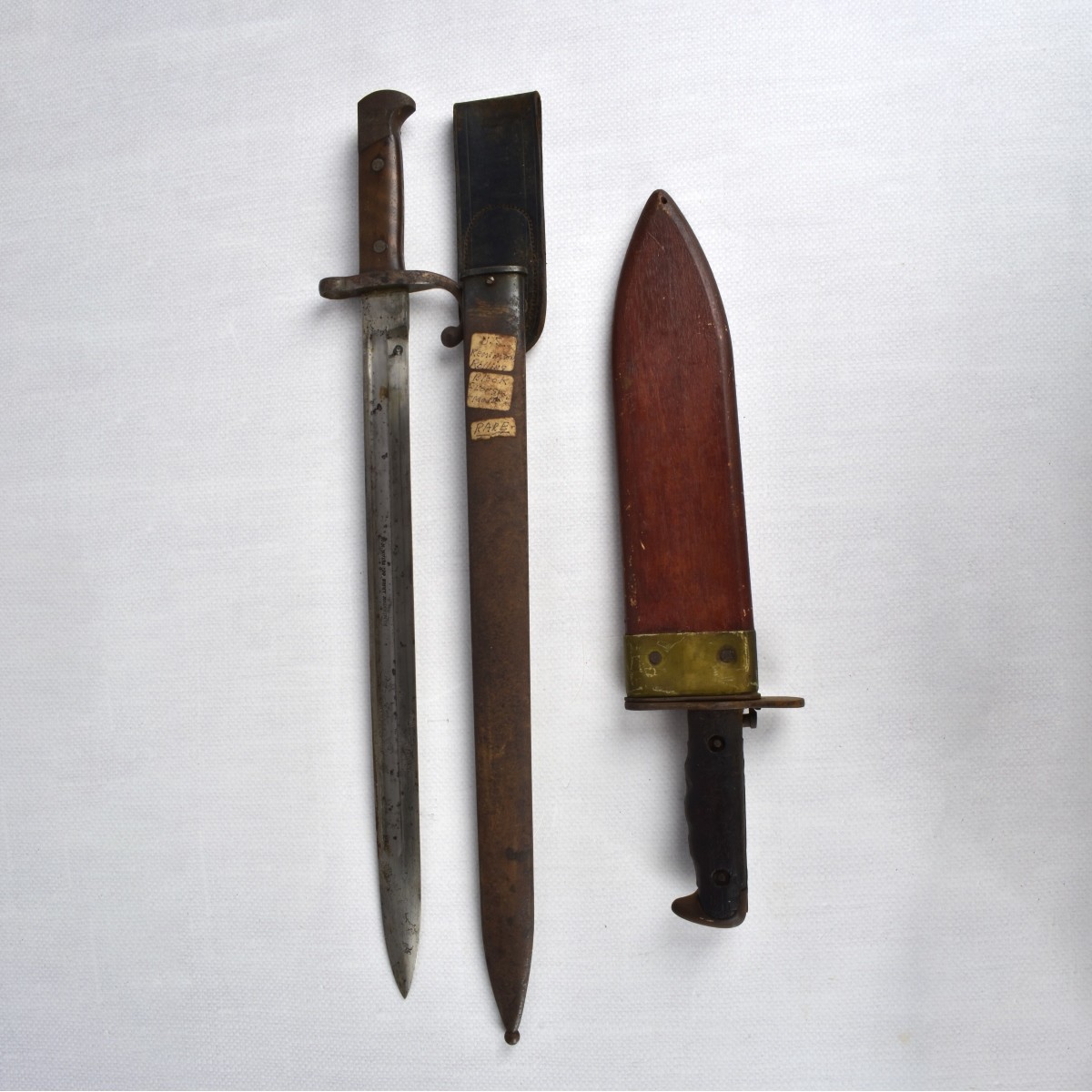 Vintage Knifes and Scabbard Sheaths