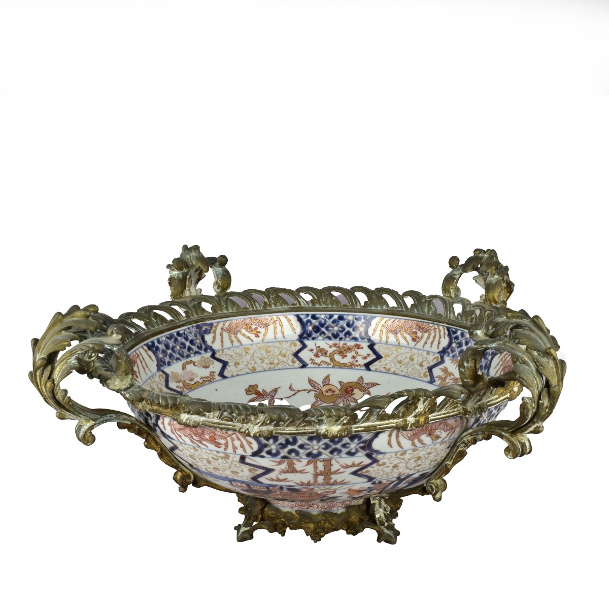 Imari Bronze Mounted Bowl