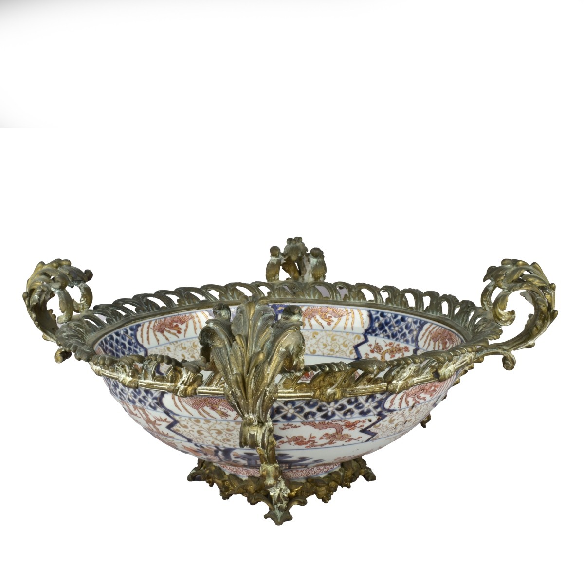 Imari Bronze Mounted Bowl