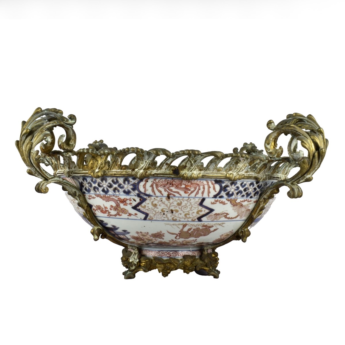 Imari Bronze Mounted Bowl