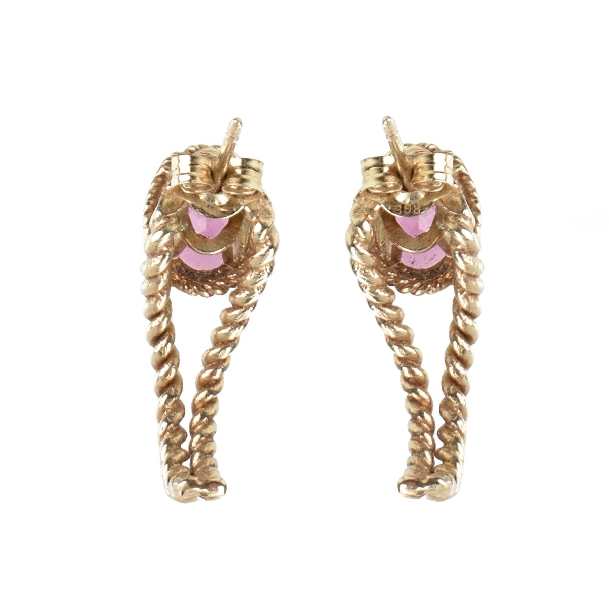 14K Gold and Tourmaline Earrings