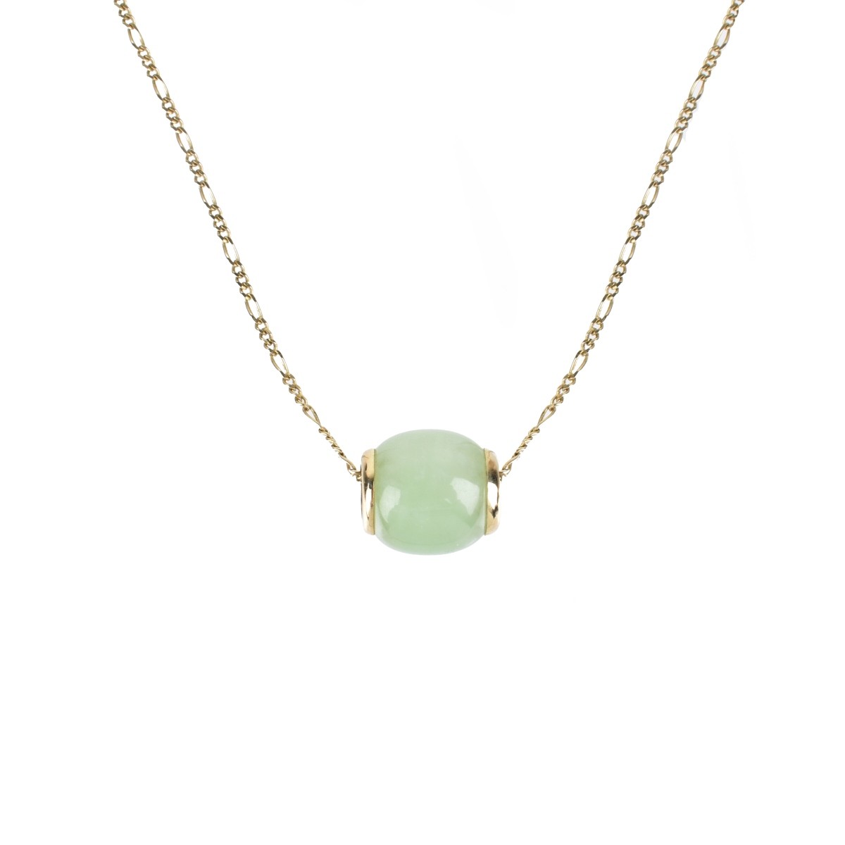 Jade and 14K Necklace