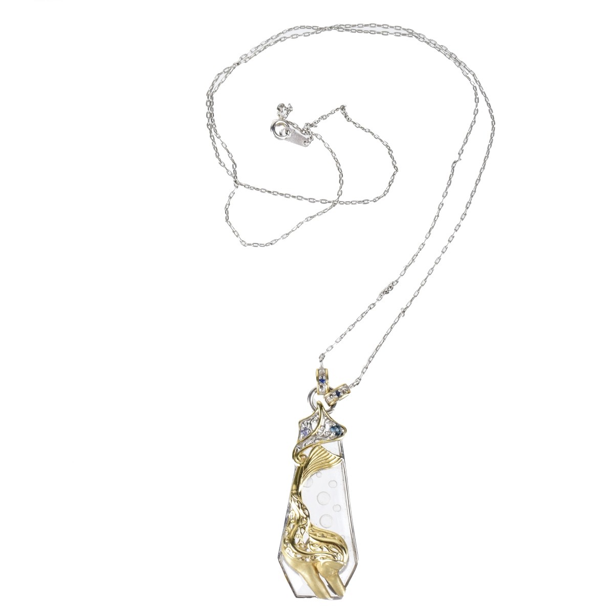 925 Sterling Vermeil Mermaid Necklace