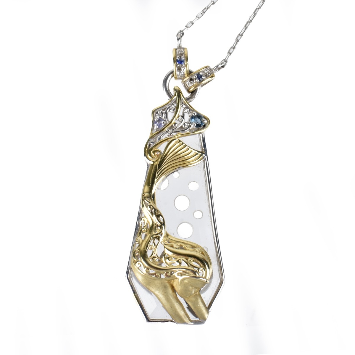 925 Sterling Vermeil Mermaid Necklace