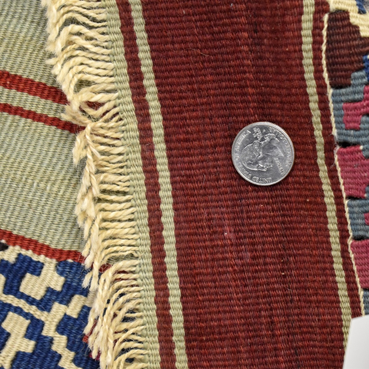 Semi-Antique Persian Kilim Wool Rug