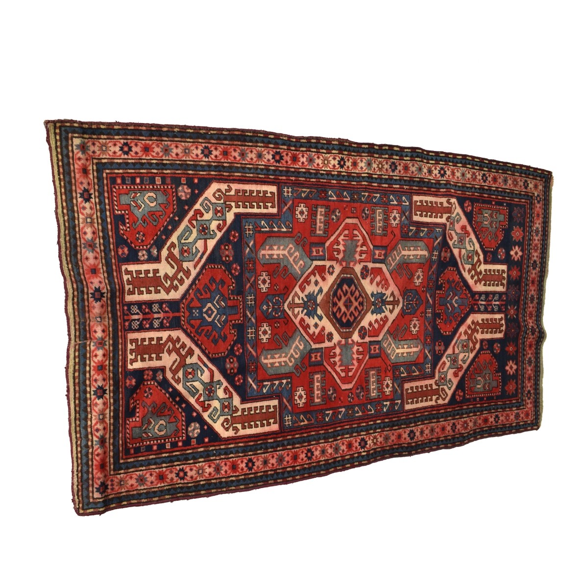 Vintage Persian Kazak Wool Rug