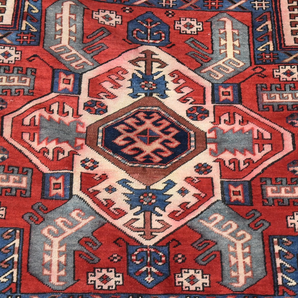 Vintage Persian Kazak Wool Rug