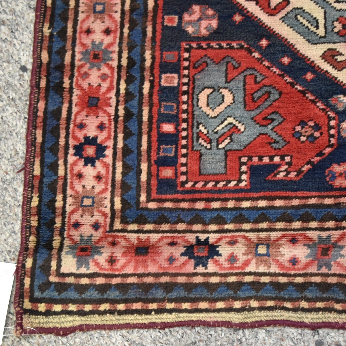 Vintage Persian Kazak Wool Rug