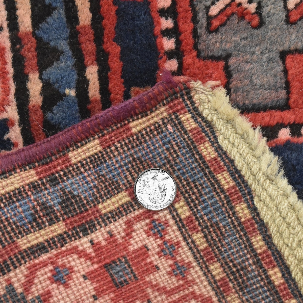 Vintage Persian Kazak Wool Rug