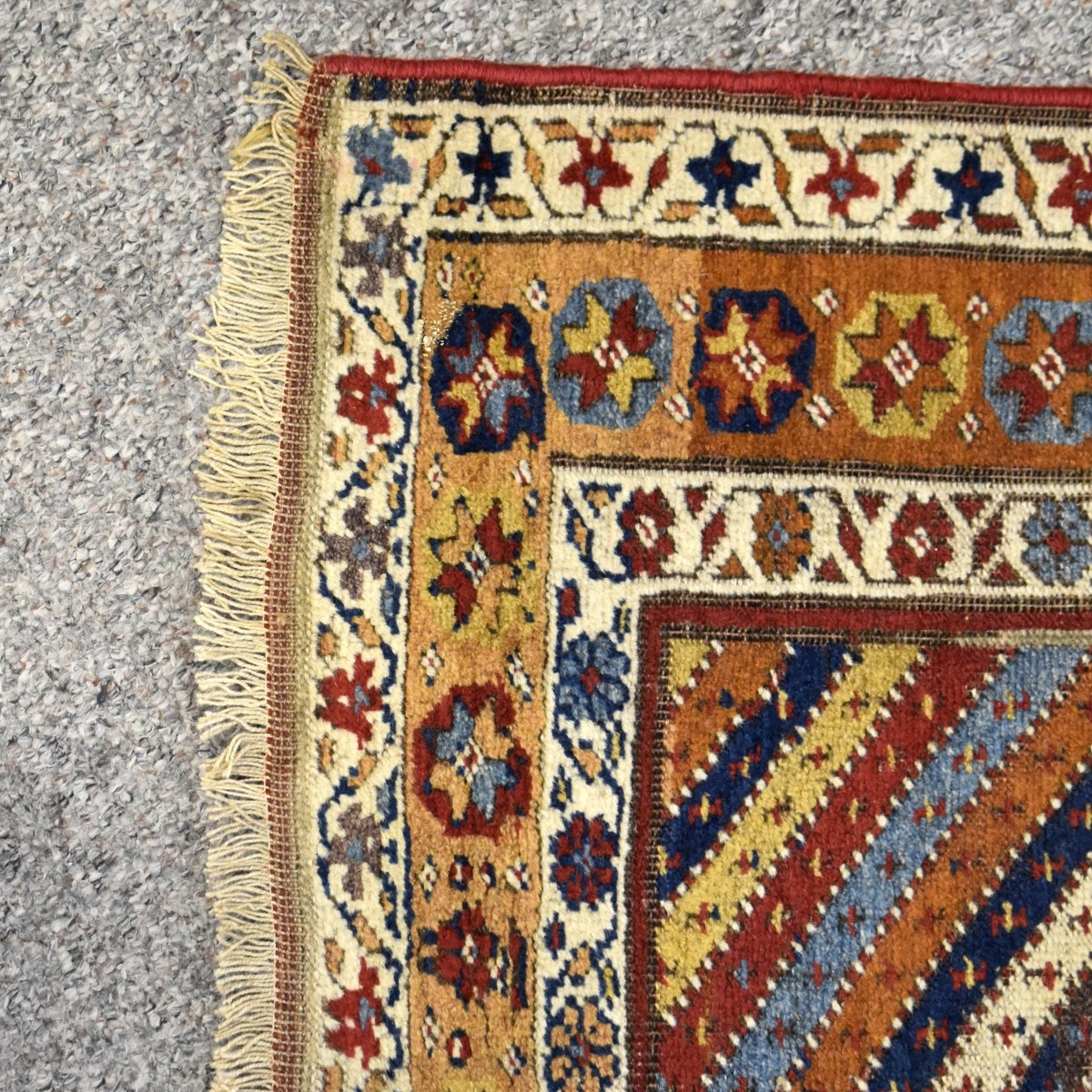 Vintage Persian Kazak Wool Rug