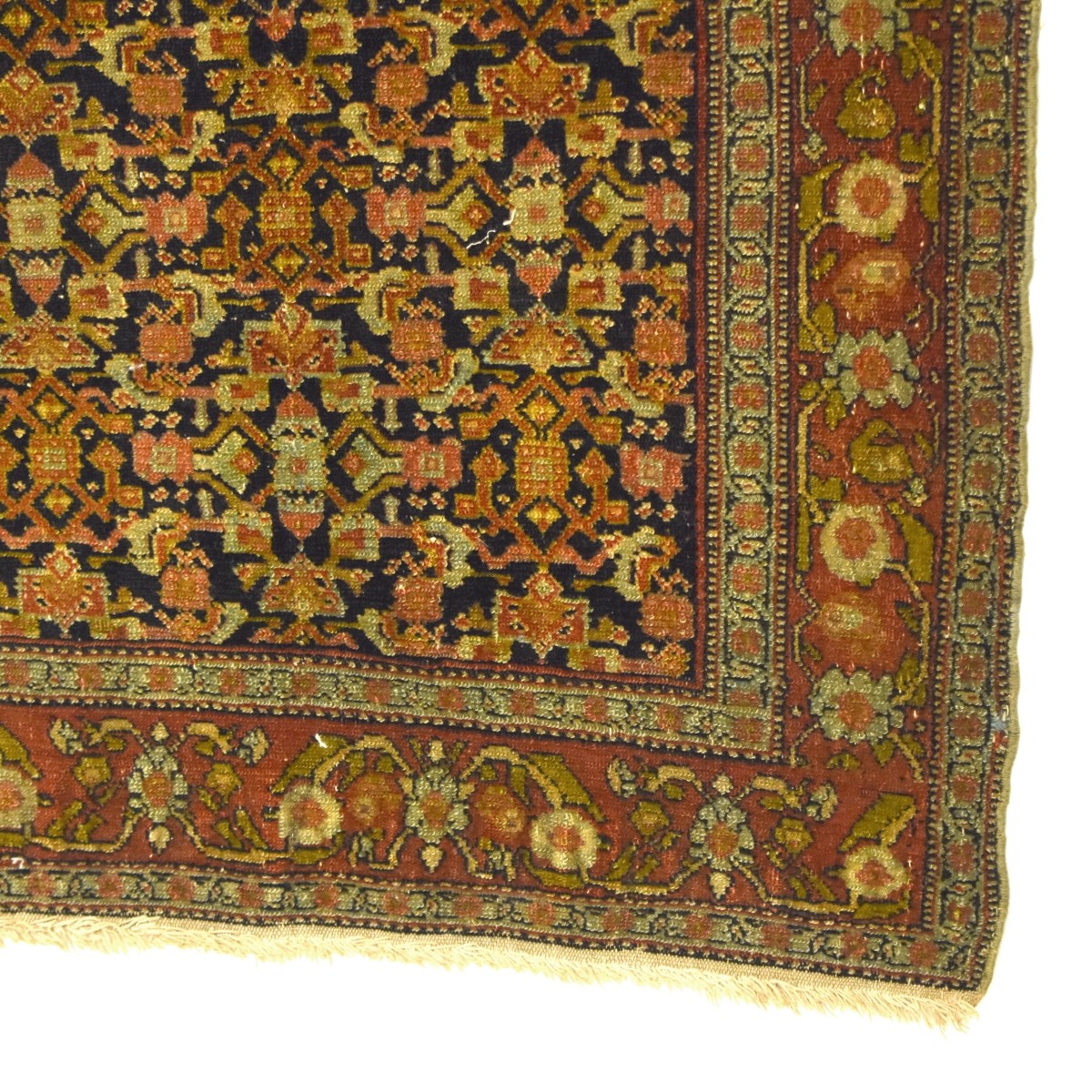 Antique Persian Tabriz Wool Rug