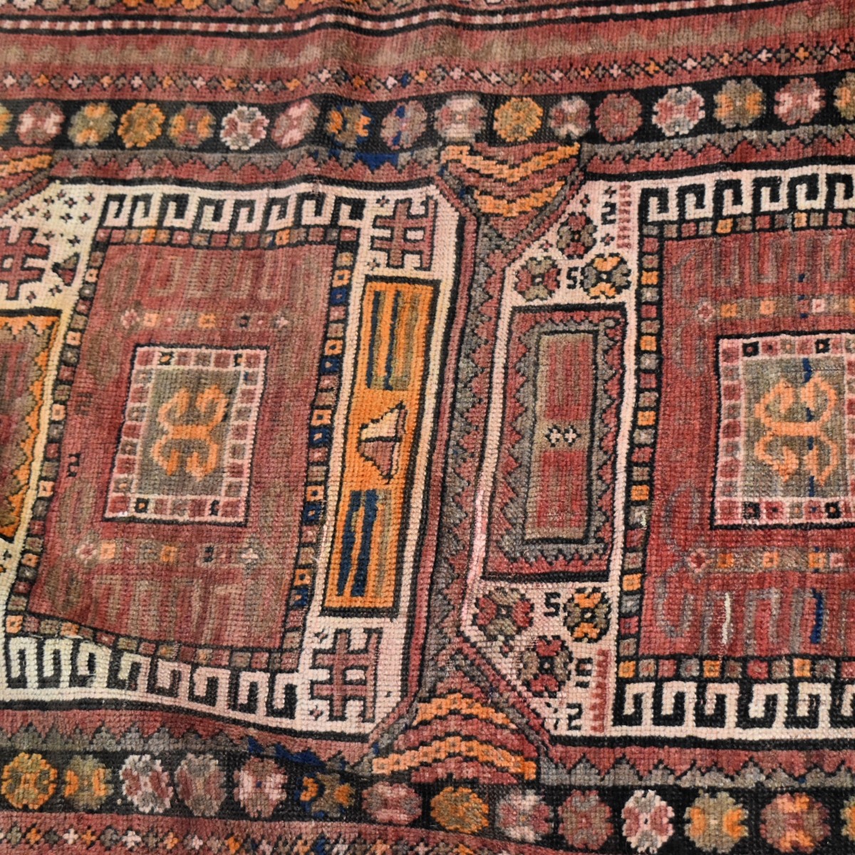 Semi-Antique Caucasian Wool Rug