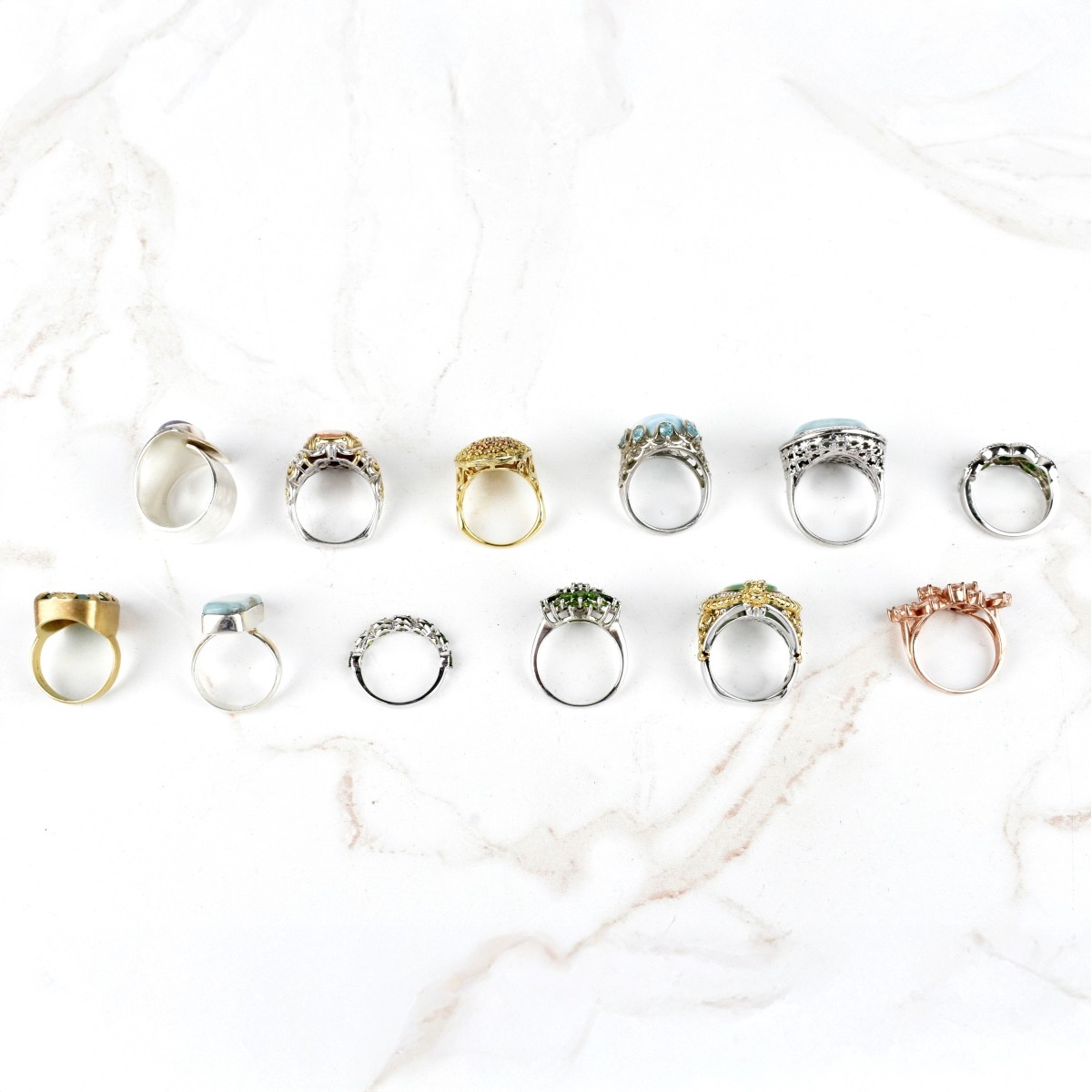 Collection of Vintage Sterling Silver Rings