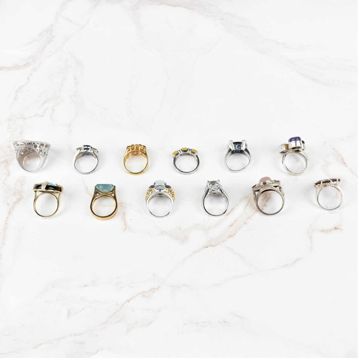 Collection of Vintage Sterling Rings