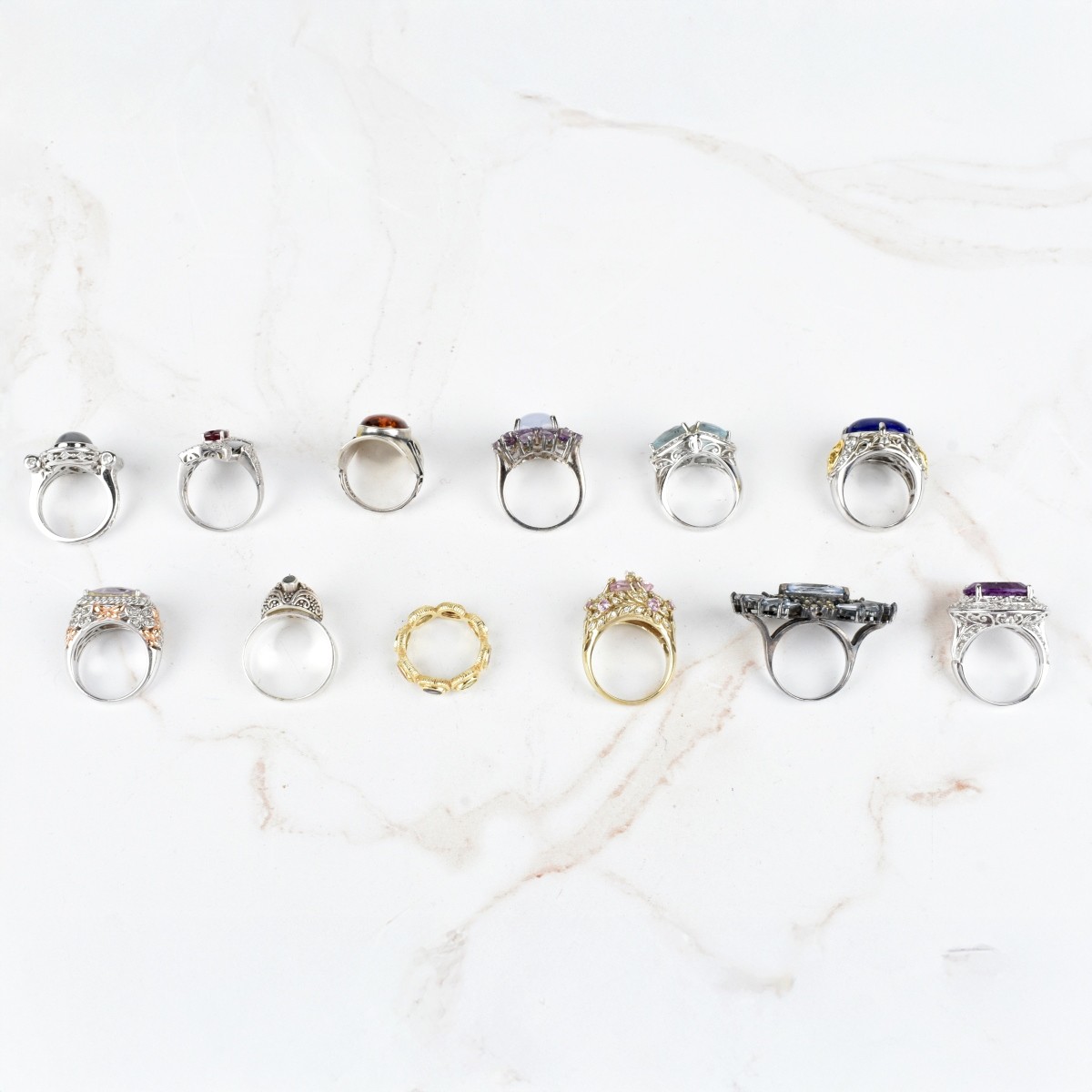 Collection of Vintage Sterling Silver Rings