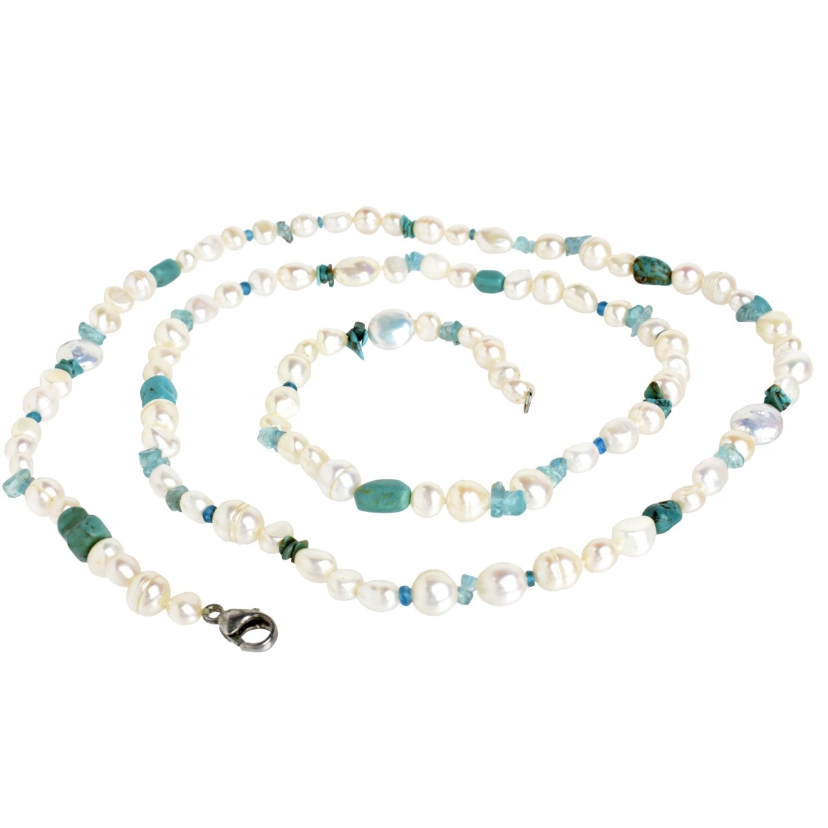 Pearl and Turquoise Necklace