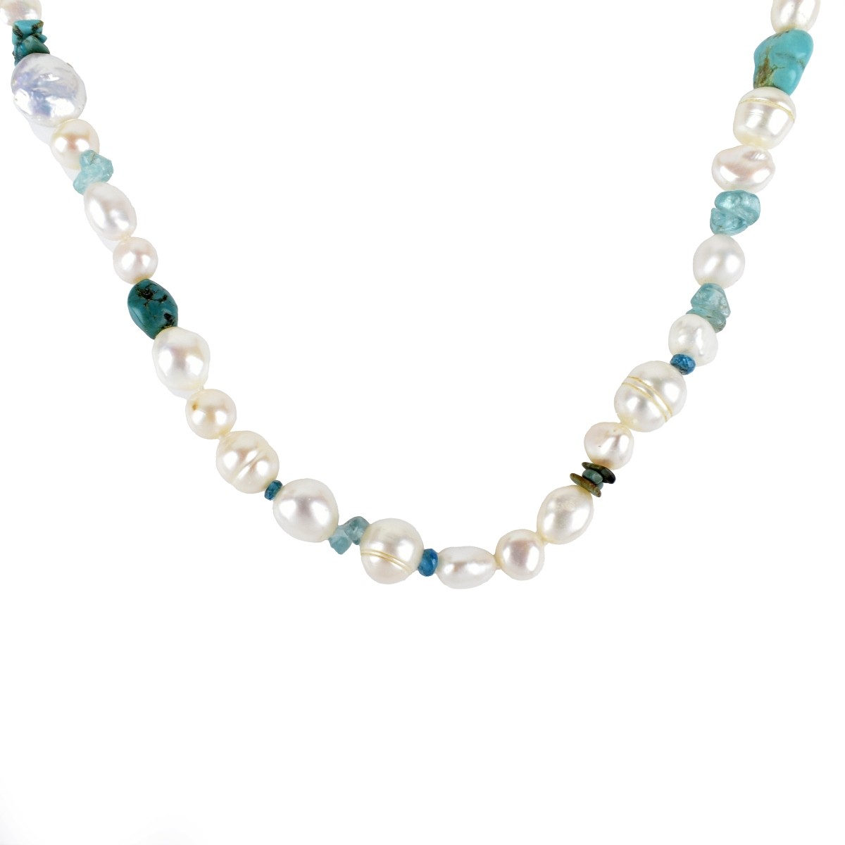 Pearl and Turquoise Necklace