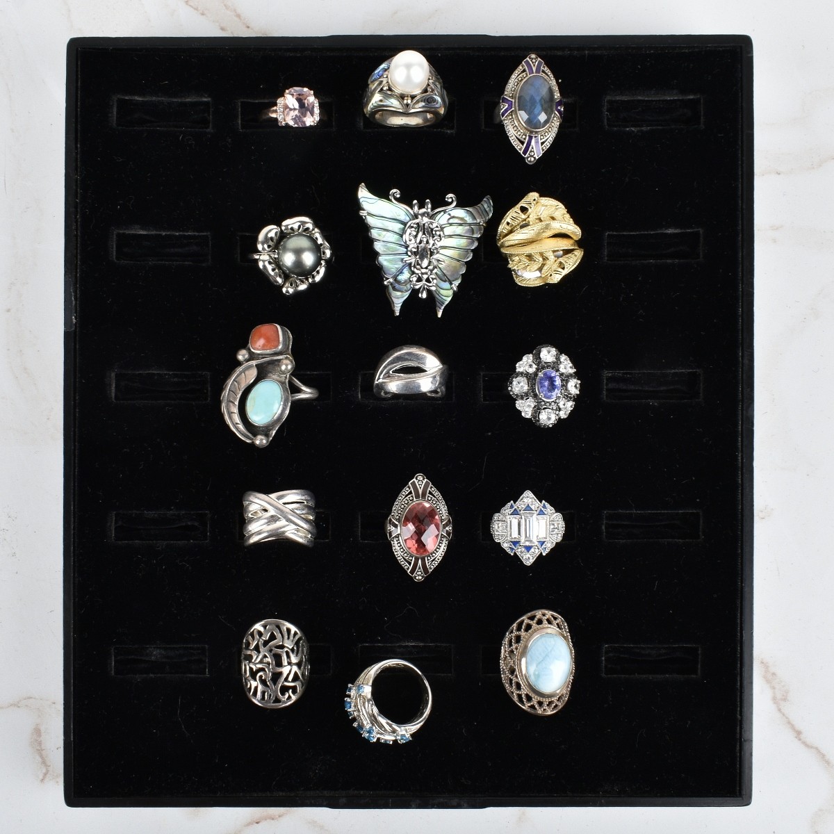 Collection of Sterling Silver Rings