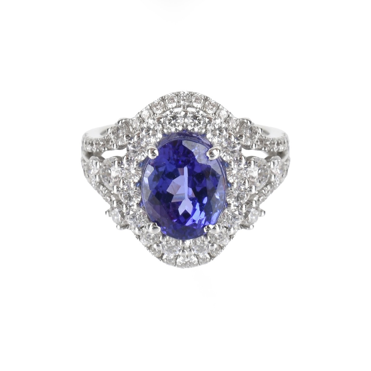 Tanzanite, Diamond and 18K Ring