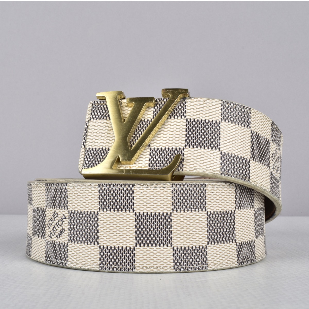 Louis Vuitton "Damier Azur" Belt