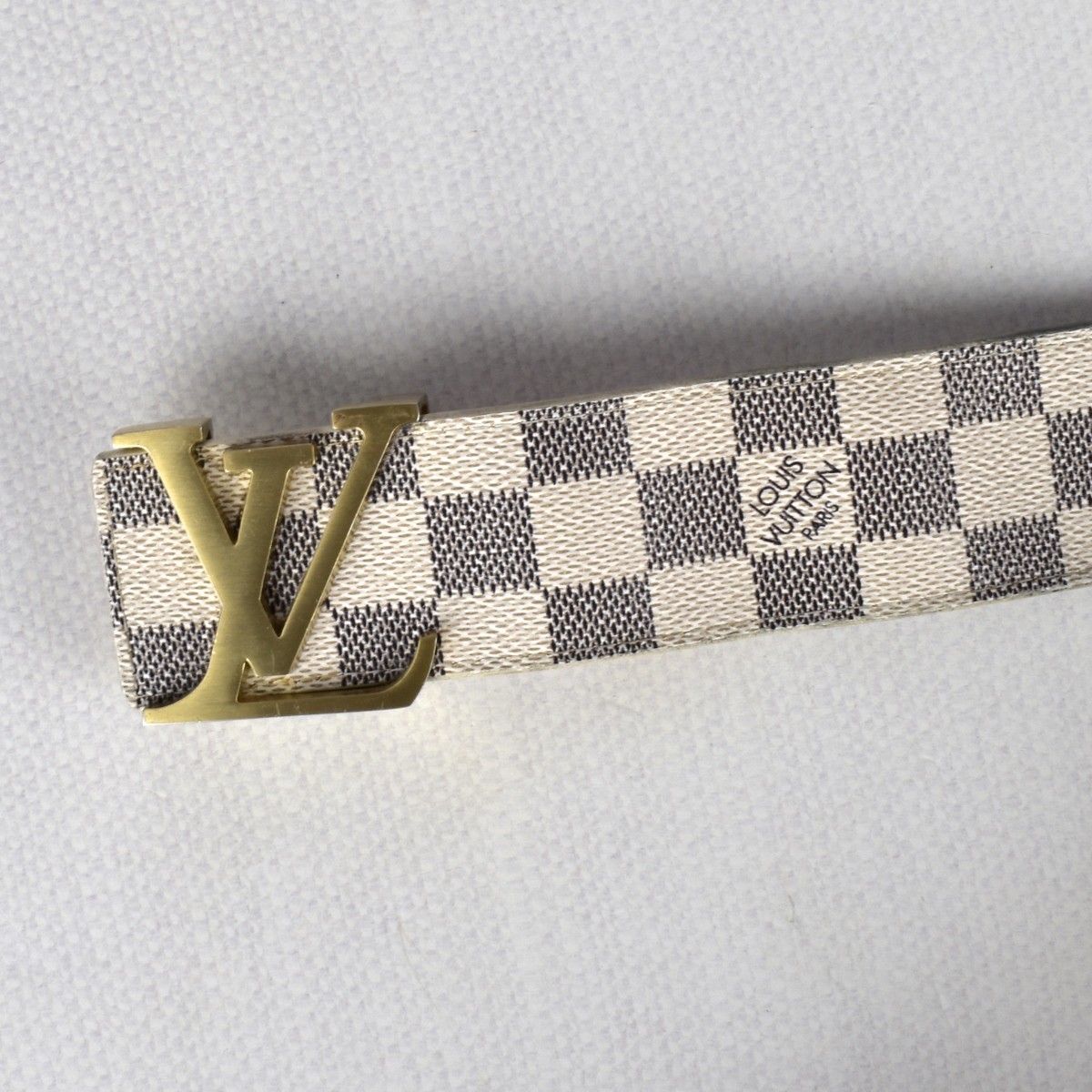 Louis Vuitton "Damier Azur" Belt