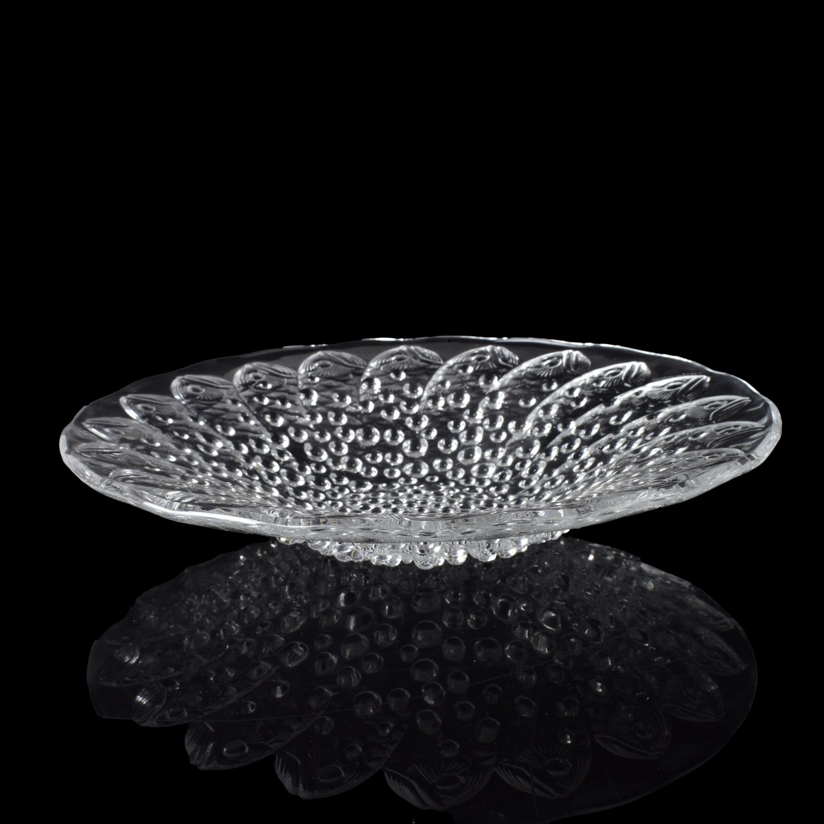 Lalique Crystal "Roscoff" Bowl