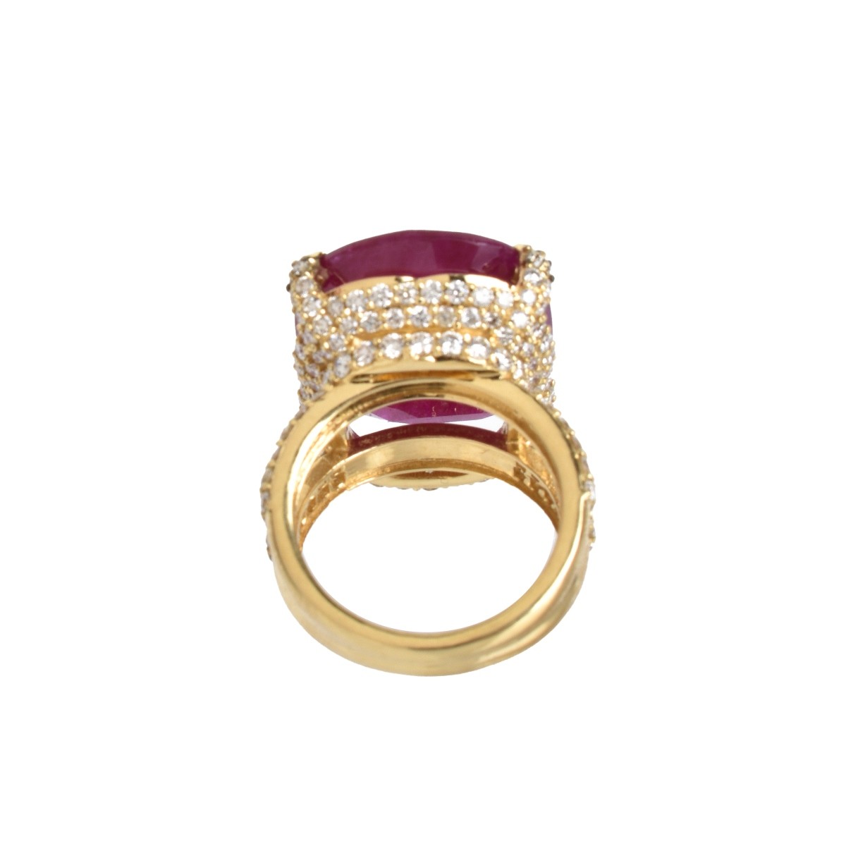 Ruby, Diamond and 18K Ring