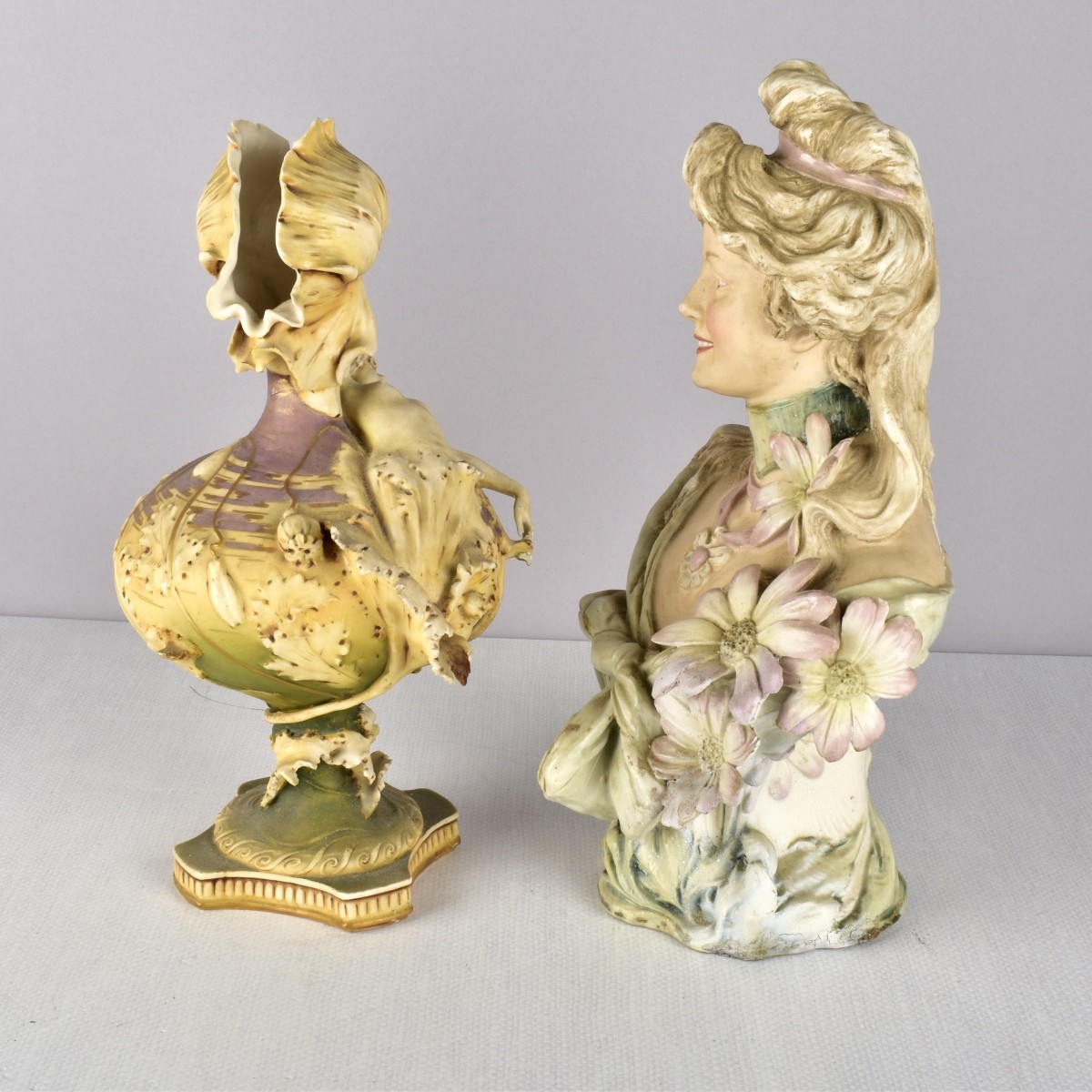 Art Nouveau Porcelain Figural Sculptures