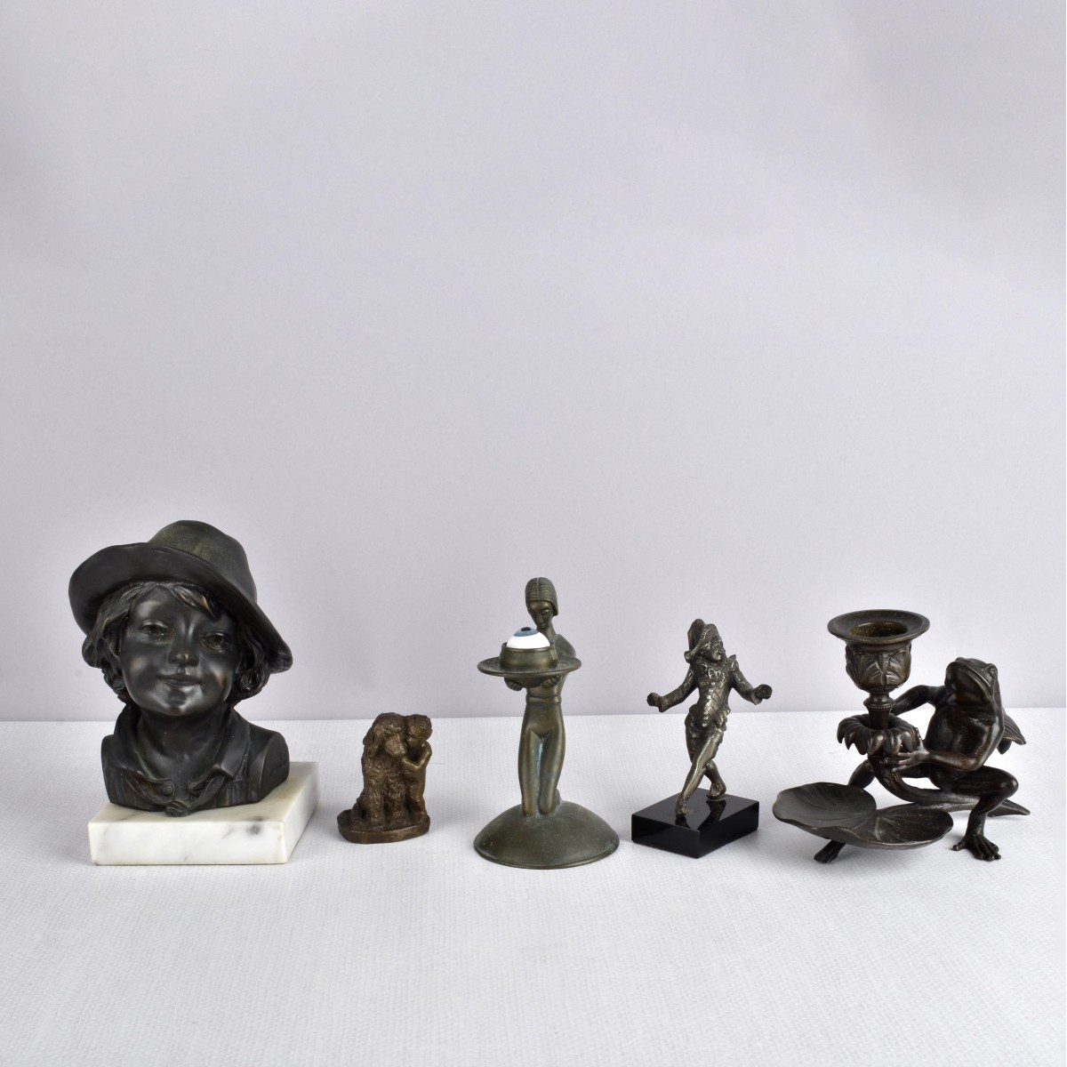 Collection of Bronze/White Metal Figurines