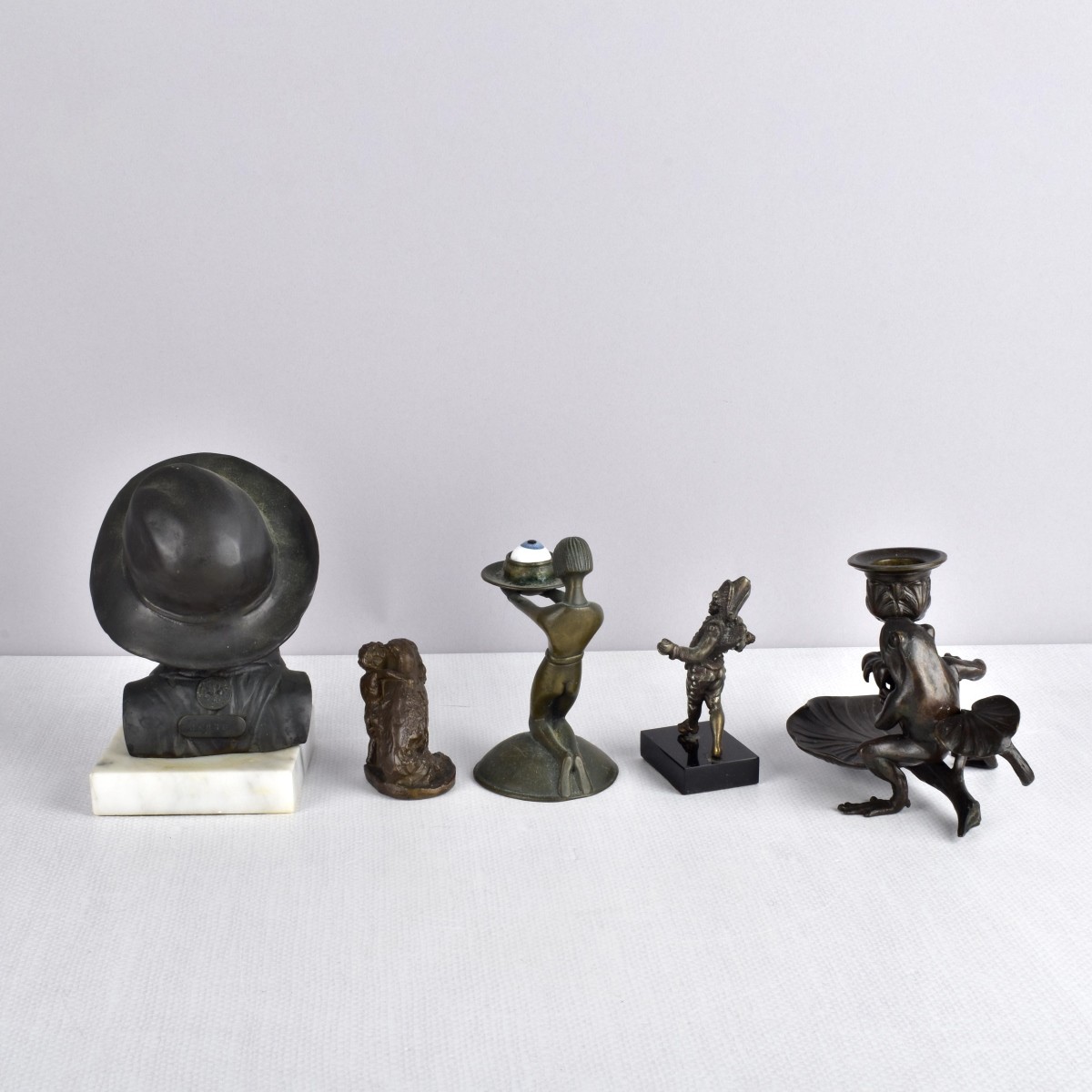 Collection of Bronze/White Metal Figurines