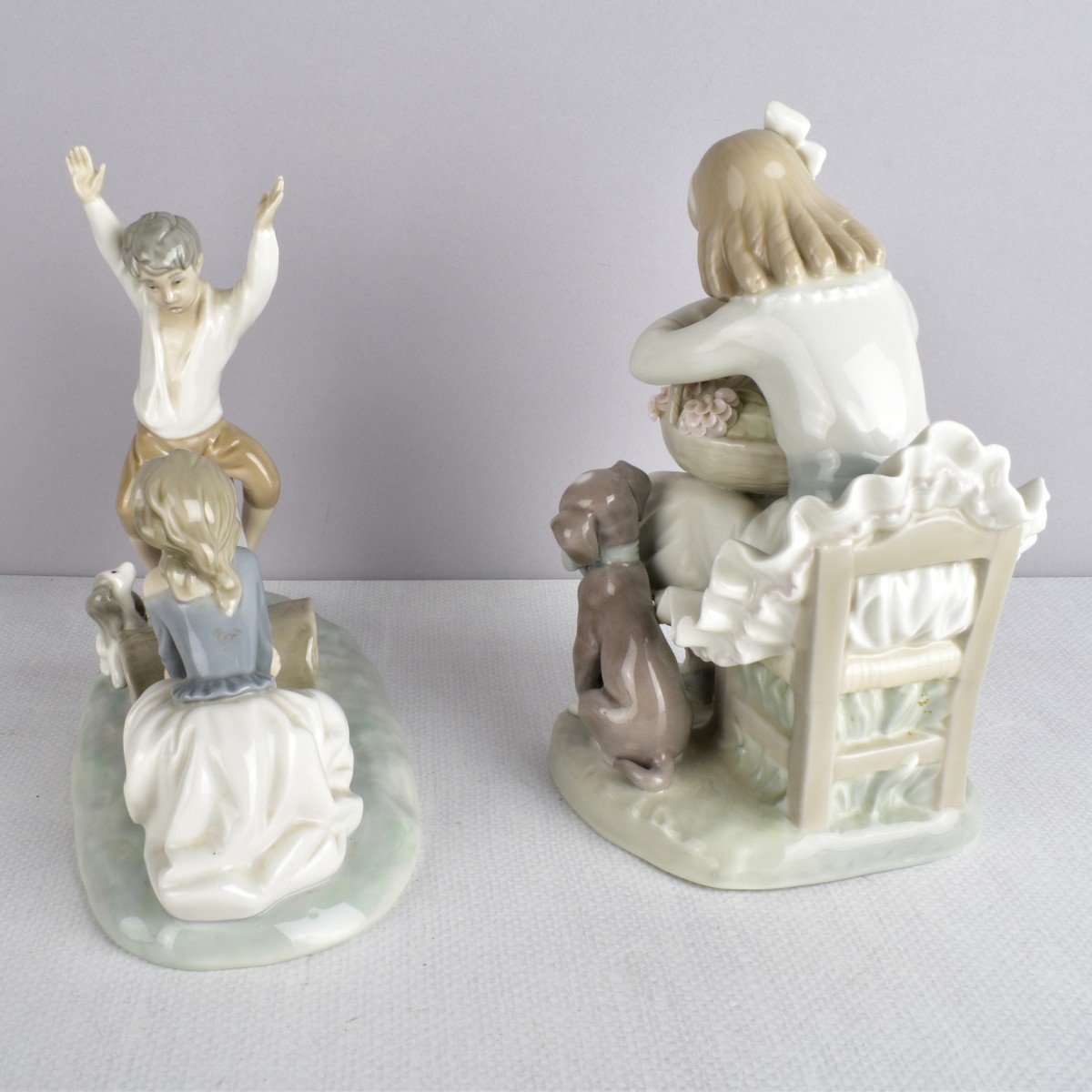 Lladro Glazed Porcelain Figurines