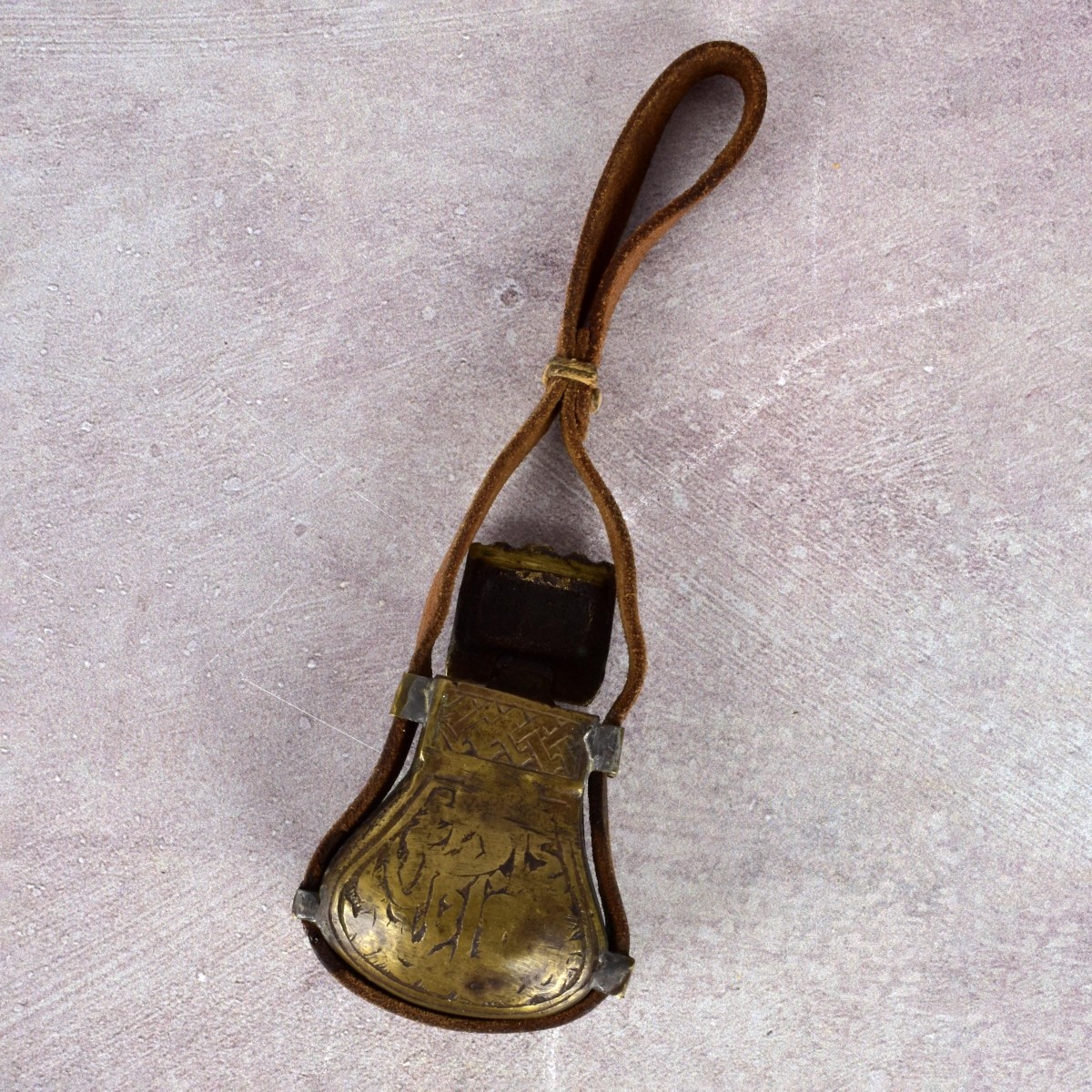 Ottoman Persian Bronze Gunpowder Flask