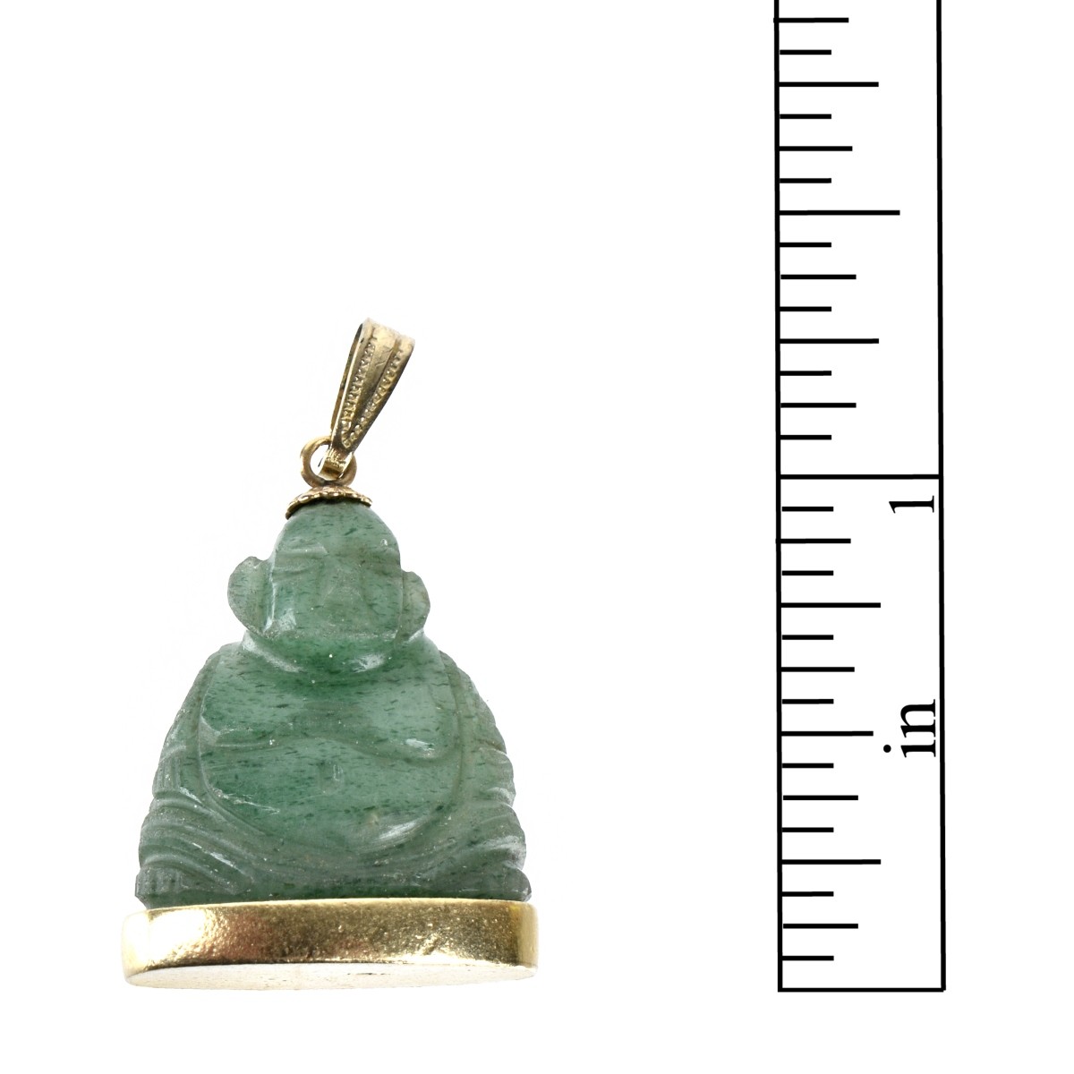 Jade and 14K Pendant