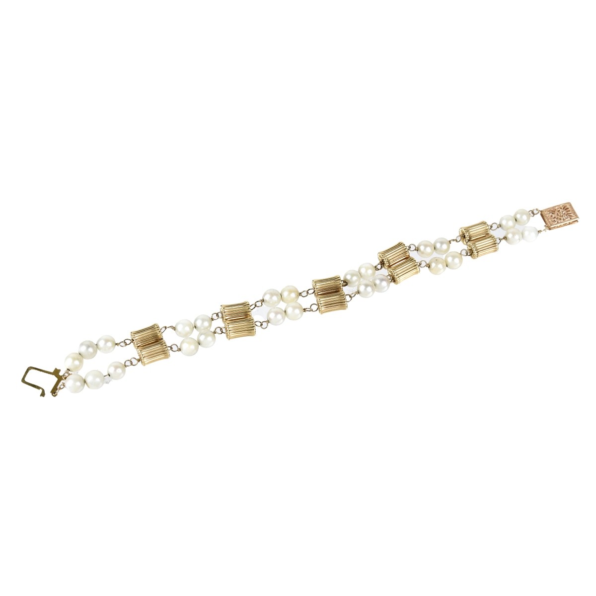 Pearl and 14K Bracelet