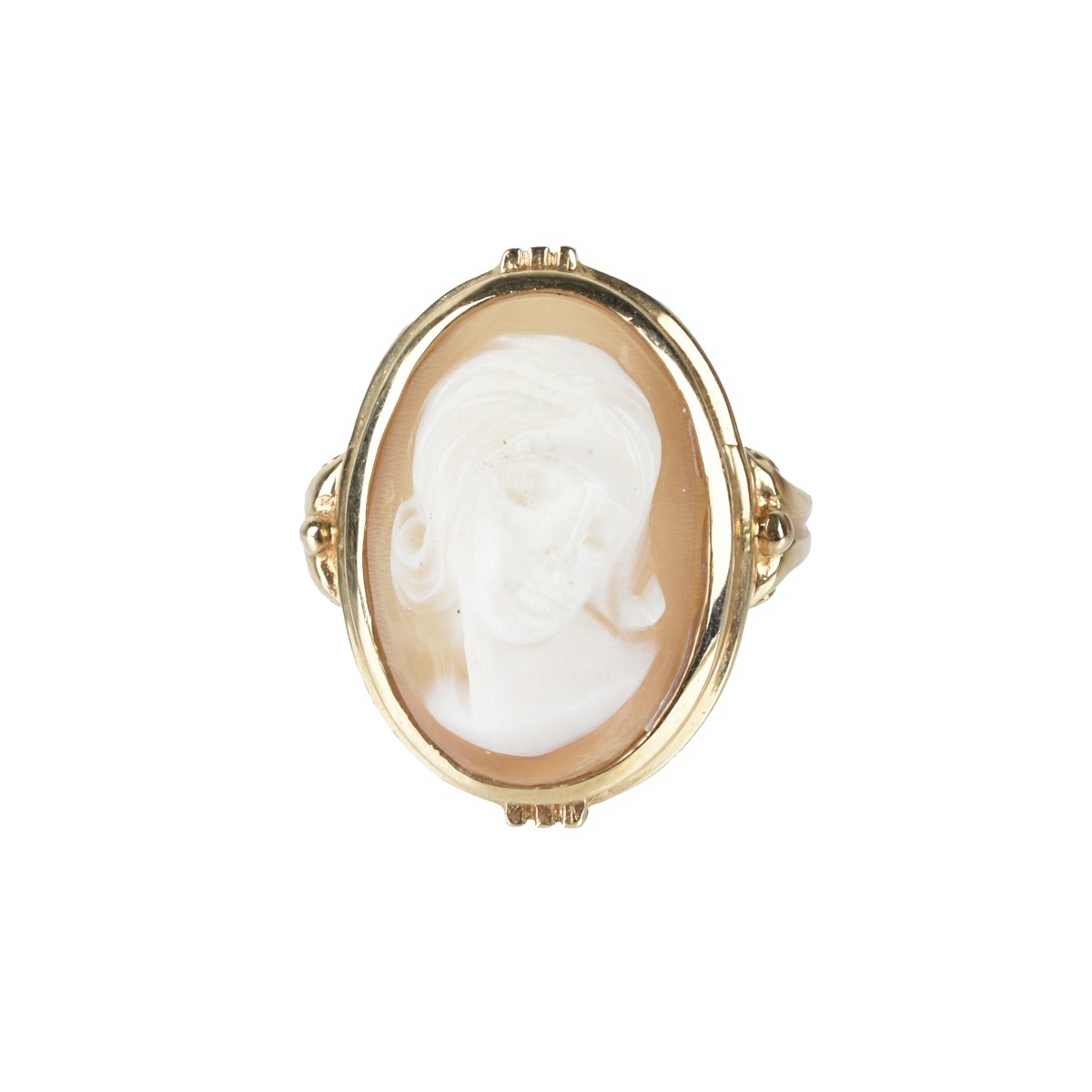 Cameo and 14K Ring