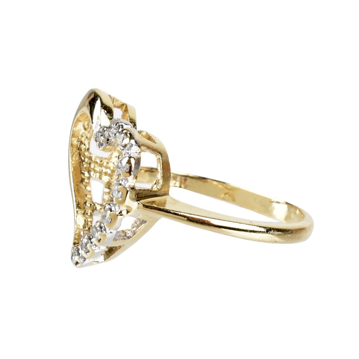 Diamond and 14K Ring