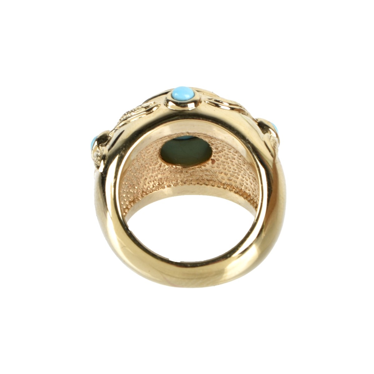 Turquoise and 14K Ring