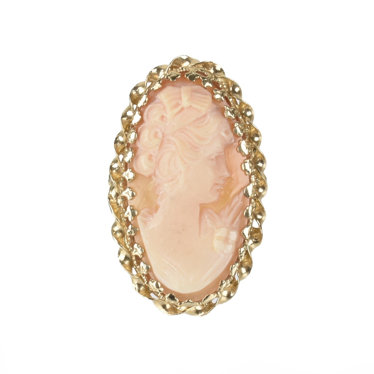 Cameo and 14K Ring